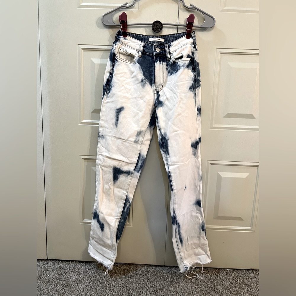 Pacsun Acid Washed Bleached Mom Jeans Size 22